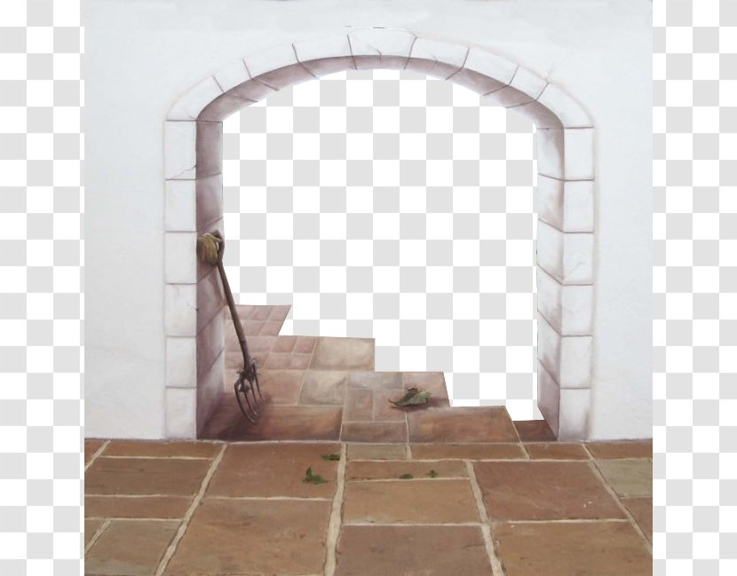 Window Table Door Room Wall - Interior Design - White Brick Doors And Stairs Transparent PNG