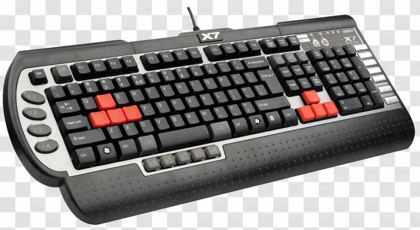 Computer Keyboard Mouse Gaming Keypad A4Tech Rollover - Electronics - Transparent Image Transparent PNG