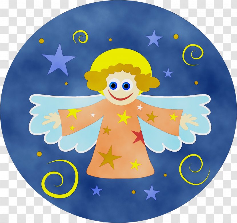 Watercolor Christmas - Cartoon - Sky Angel Transparent PNG