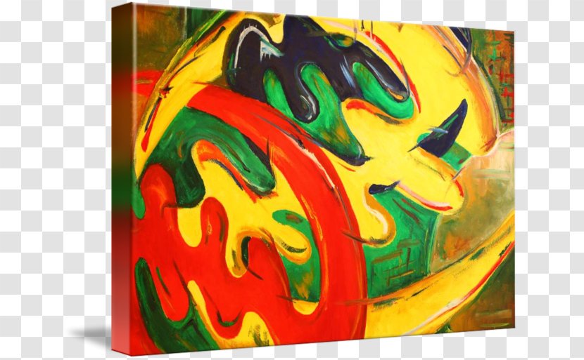 Modern Art Acrylic Paint Gallery Wrap Visual Arts - Resin - Afiş Transparent PNG