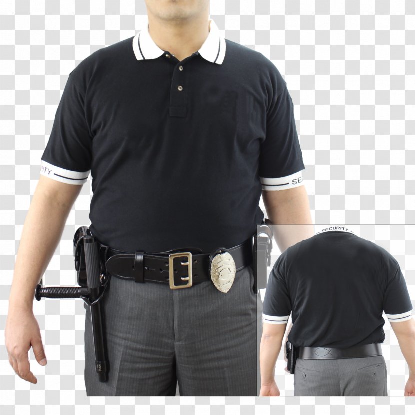 T-shirt Polo Shirt Sleeve Security Guard Uniform - Bouncer Transparent PNG