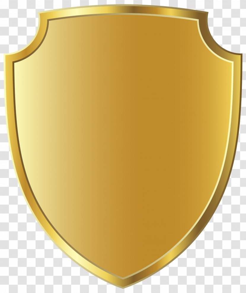 Badge Gold Clip Art - Shield Transparent PNG