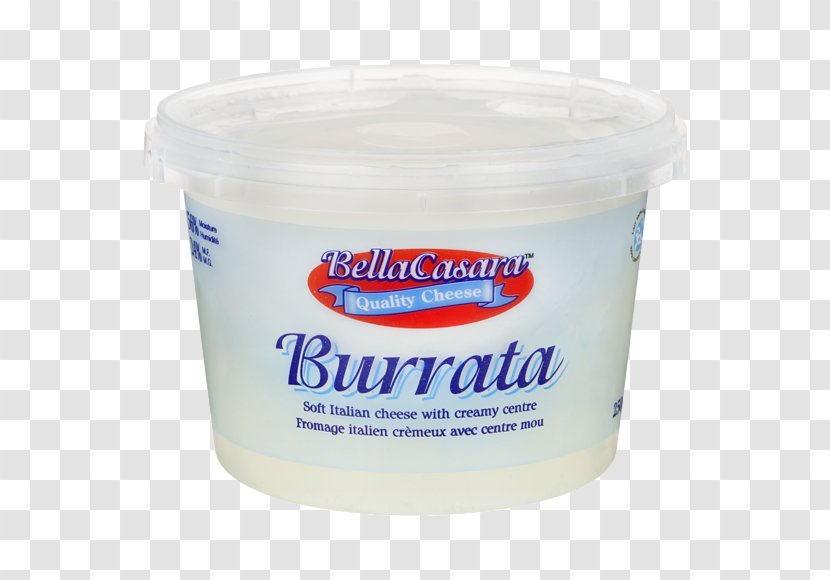 Burrata Italian Cuisine Cream Caciocavallo Crème Fraîche - Ricotta - Cheese Transparent PNG