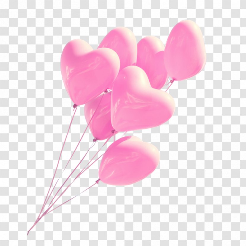 Toy Balloon Rose Pink Paper - Cut Flowers Transparent PNG
