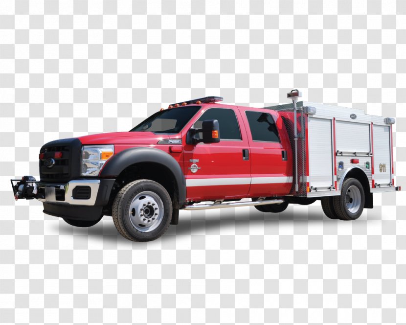 Pickup Truck Fire Engine Motor Vehicle Department - Towing Transparent PNG