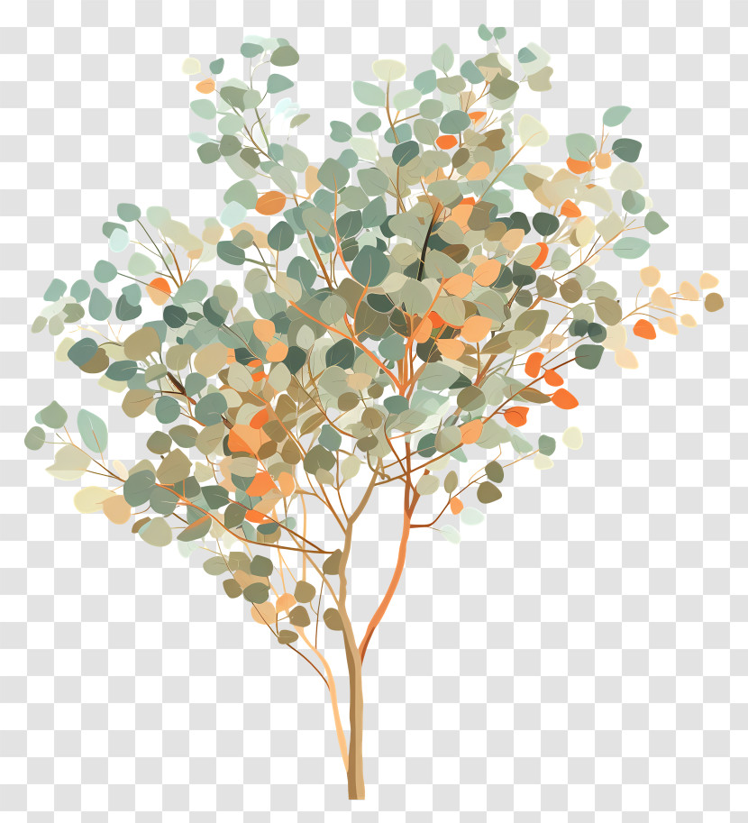 Tree - Abstract Tree With Colorful Leaves Illustration Transparent PNG