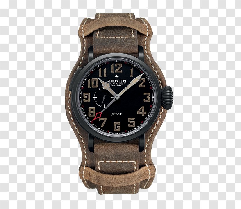 Watch Zenith Aircraft Clock 0506147919 - Greenwich Mean Time Transparent PNG