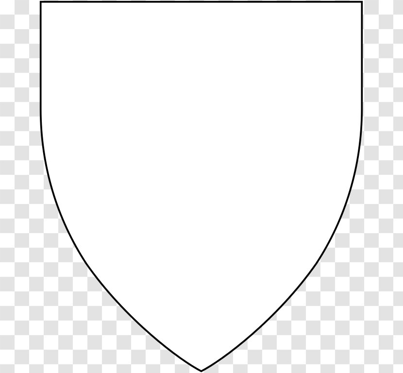 Escutcheon Shape Heraldry Coat Of Arms Crest - Silhouette - Shield Pics Transparent PNG