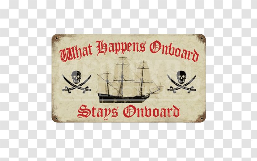 Rum Captain Morgan Rectangle Metal Font - Pirate Sign Transparent PNG