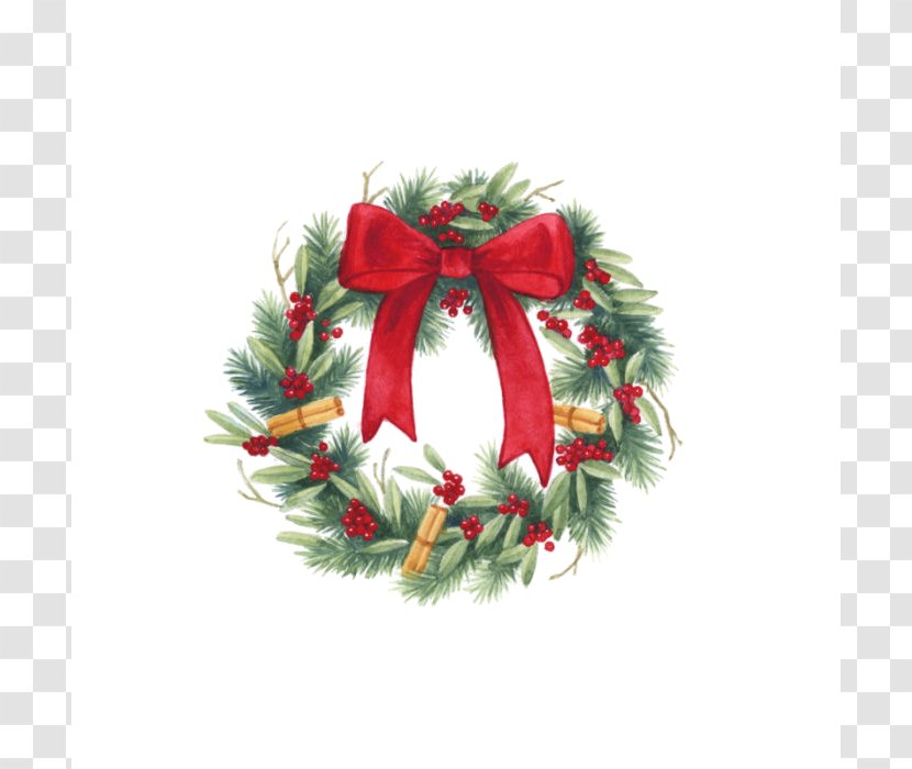 Wreath Christmas Ornament Shoelace Knot Garland Transparent PNG