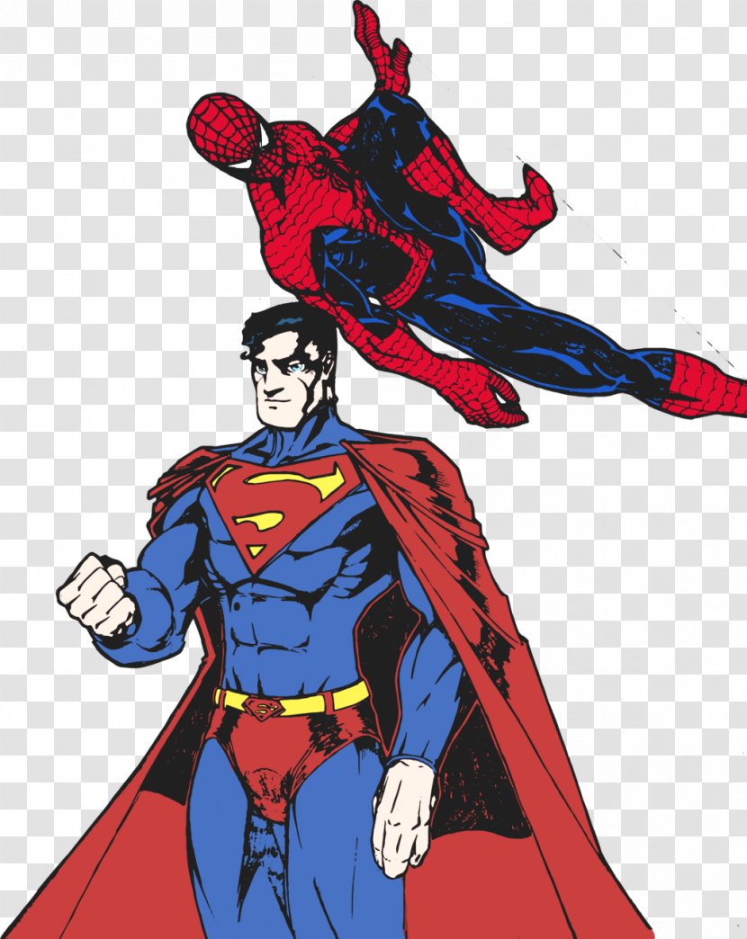 Superman Vs. The Amazing Spider-Man Hulk Superhero - Cartoon Transparent PNG