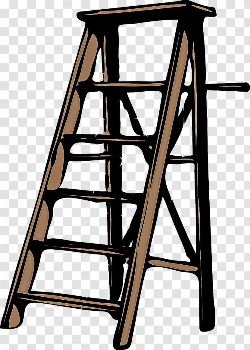 Ladder Furniture Bar Stool Transparent PNG
