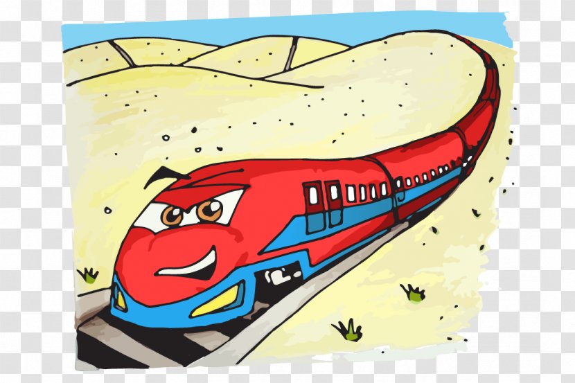 Rail Transport Train Drawing Steam Locomotive High-speed - Bullet Transparent PNG