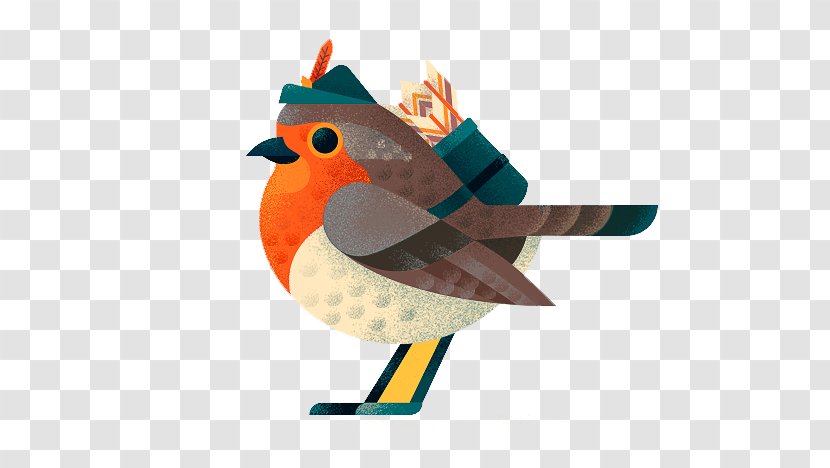 Graphic Design Drawing Illustrator Behance Illustration - Lovely Little Sparrow Transparent PNG
