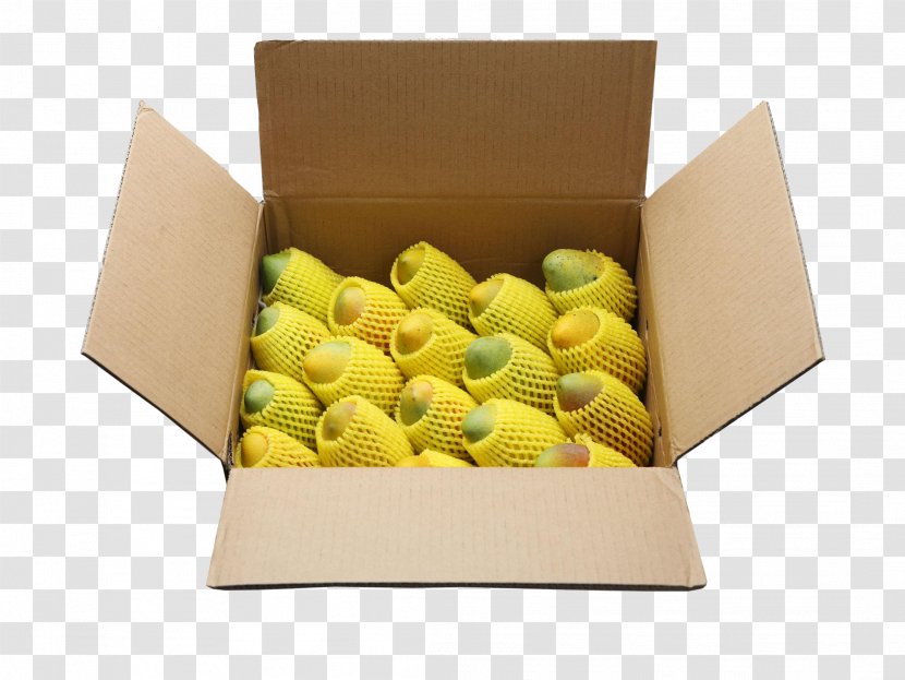 Box Plastic Bag Fruit Packaging And Labeling Cardboard - Auglis - A Of Mango Transparent PNG