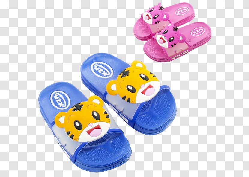 Slipper Shoe Flip-flops Sandal - Yahoo Auctions - Little Tiger Baby Slippers Transparent PNG