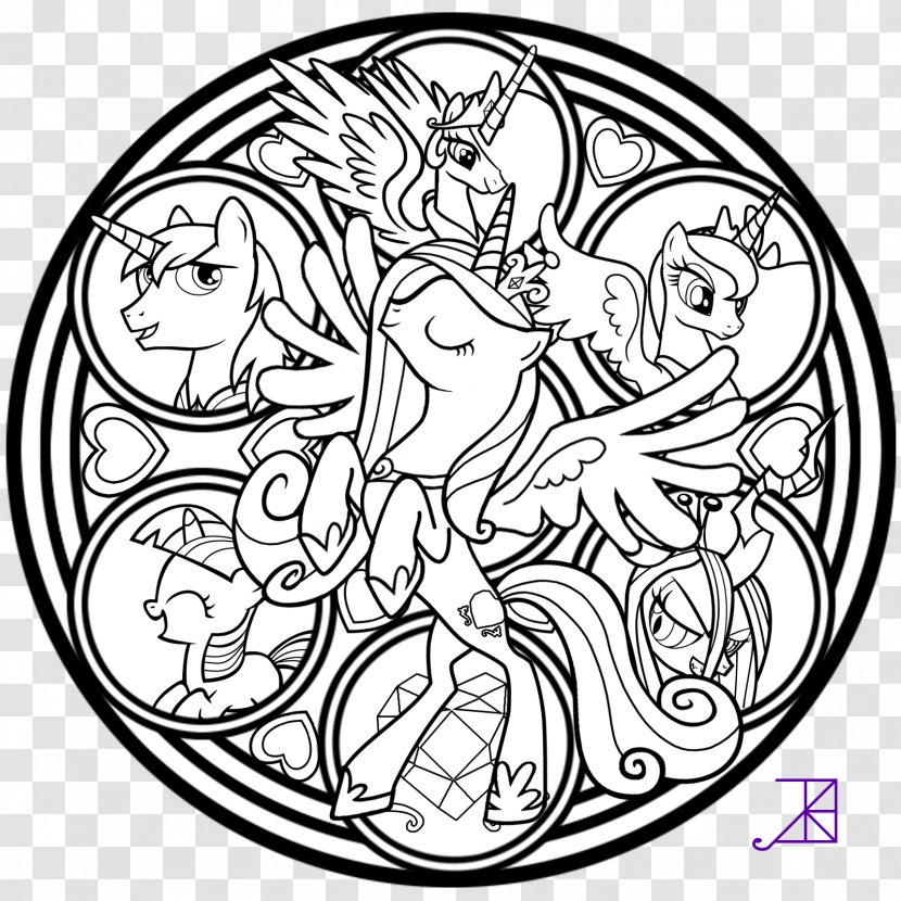 Stained Glass Tattoo Princess Cadance Window - Flower - Beauty Transparent PNG