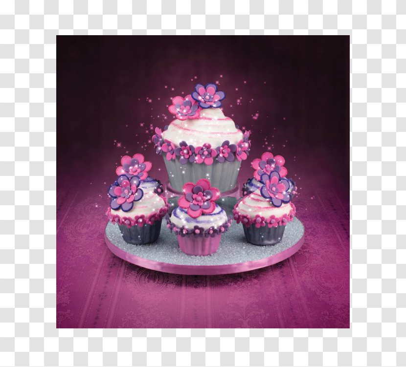Cupcake Frosting & Icing Wedding Cake Decorating - Dessert - Glitter Material Transparent PNG