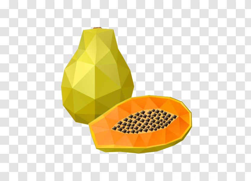 Cartoon - Papaya Transparent PNG