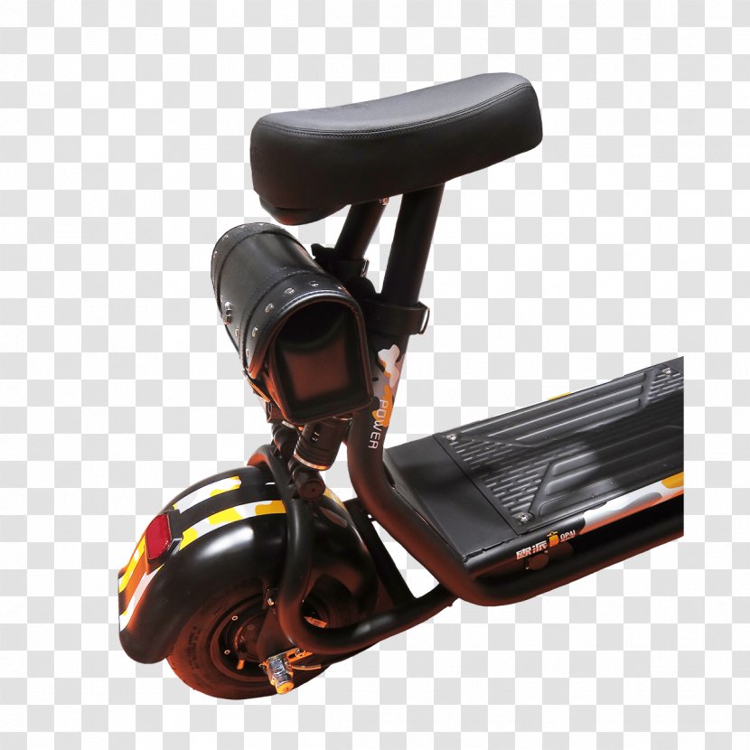 Electric Motorcycles And Scooters Battery Bicycle Saddles Wheel - Scooter Transparent PNG