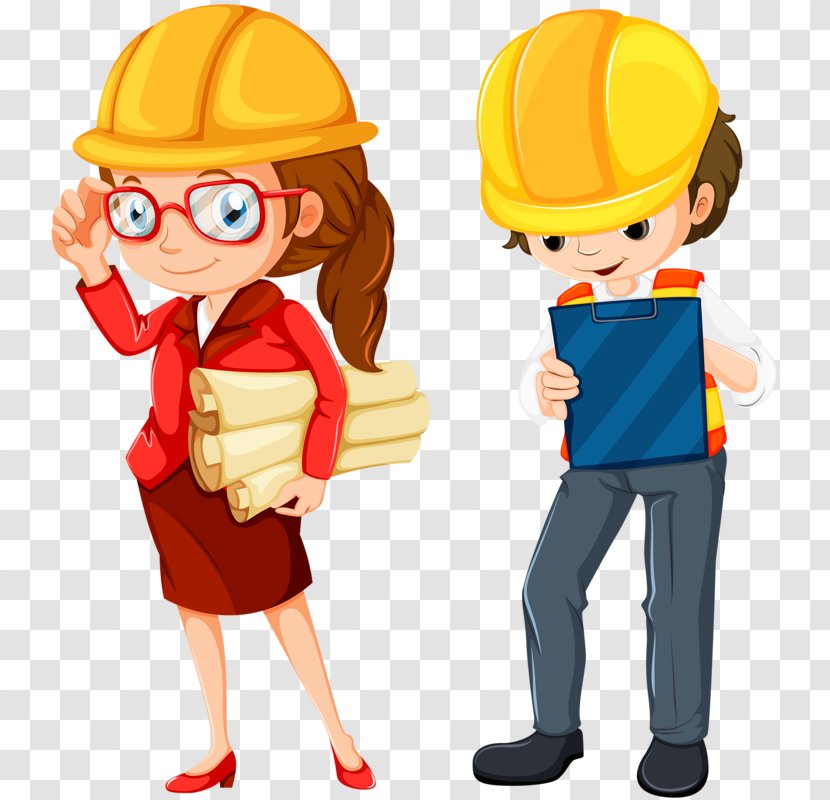 Engineering Royalty-free Cartoon Clip Art - Food - Two Engineers Transparent PNG