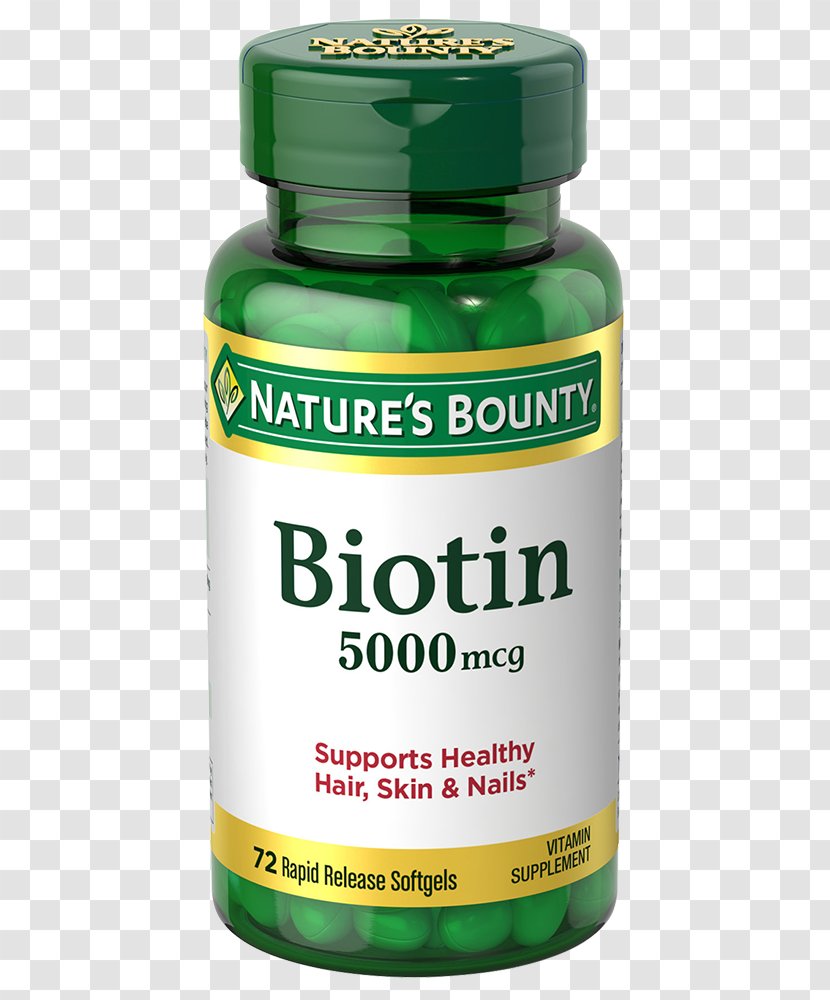 Dietary Supplement Biotin NBTY Softgel Vitamin - Capsule - Swiss Chard Transparent PNG