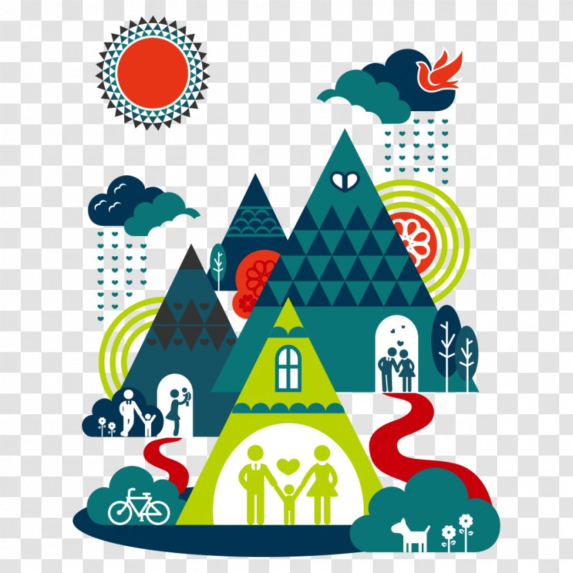 Family Royalty-free Clip Art - Camping - Creative Building Transparent PNG