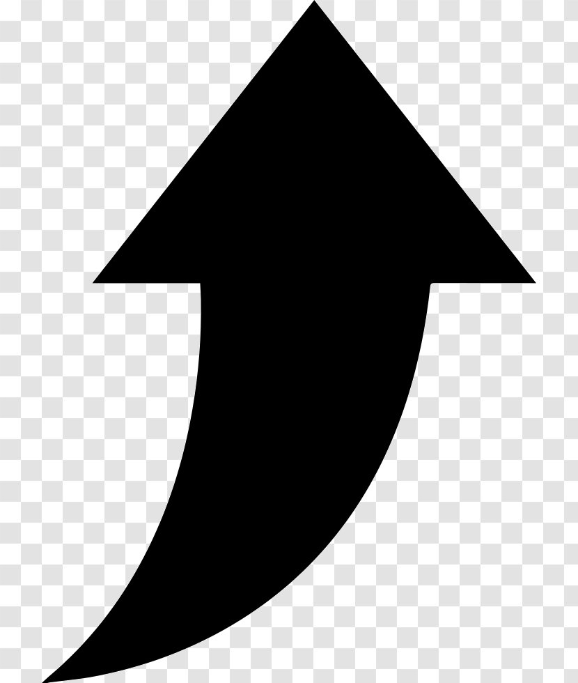 Symbol Arrow - Black And White Transparent PNG