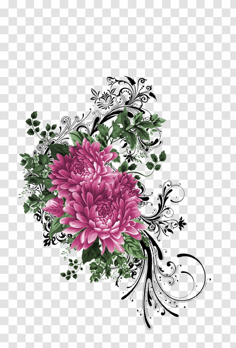 Flower Pattern - Template - Flowers Transparent PNG