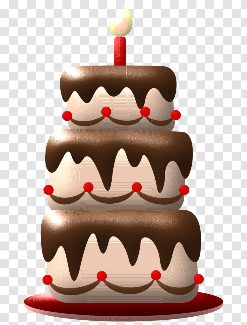 Birthday Cake Chocolate Decorating Buttercream - Food - Make A Transparent PNG