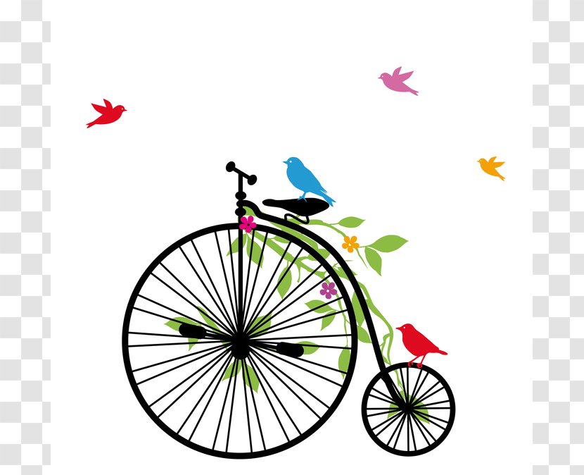 Bicycle Retro Style Clip Art - Velocipede Transparent PNG