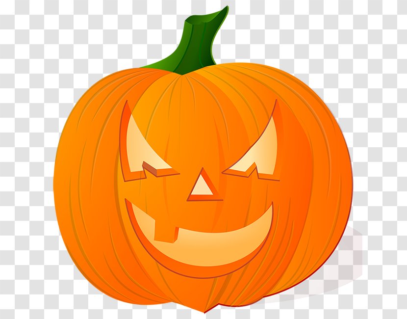Jack-o'-lantern Halloween Clip Art - Calabaza - Mean Pumpkin Cliparts Transparent PNG