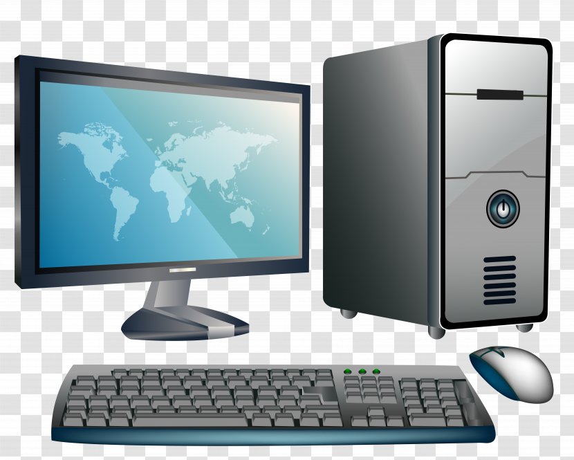 Laptop Desktop Computers Clip Art - Computer Network Transparent PNG