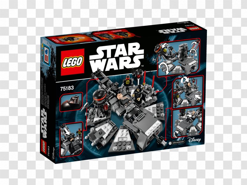 Anakin Skywalker Palpatine LEGO 75183 Star Wars Darth Vader Transformation Lego - Toy Transparent PNG