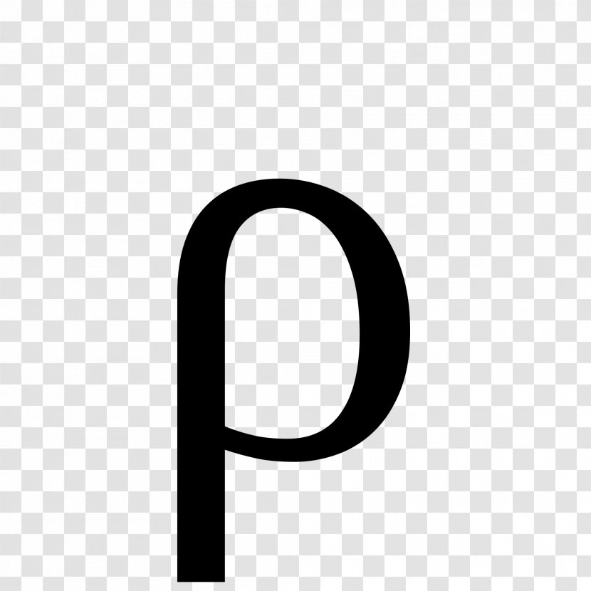 Rho Greek Alphabet Letter Case Gamma - Koppa - P Transparent PNG