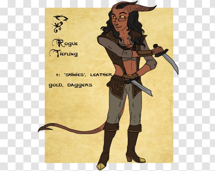 Drawing Tiefling Painting Illustration Neverwinter - Poster - Fantasy Rogue Transparent PNG