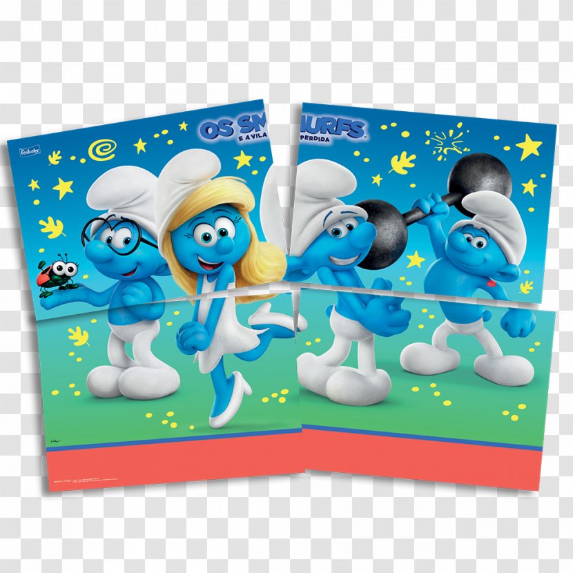 The Smurfs Party Cup Midsummer Birthday - Painel Transparent PNG