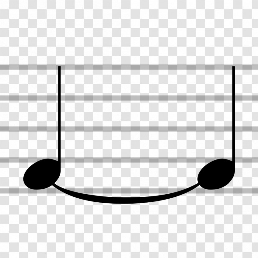 Musical Note Slur Tie Notation - Flower Transparent PNG