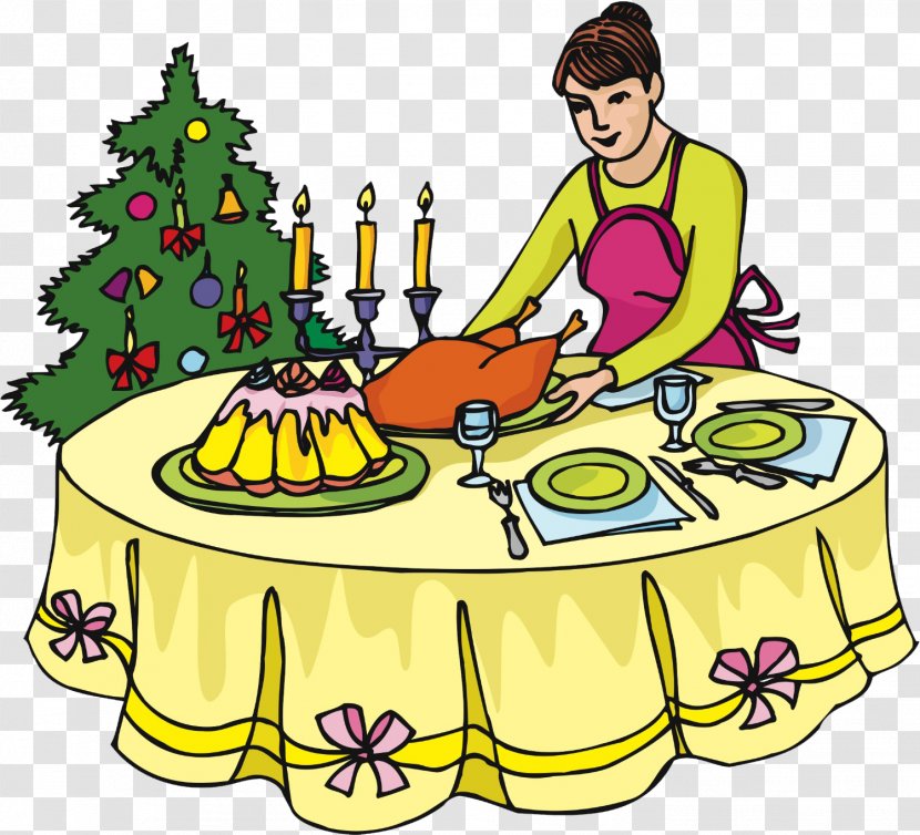 Christmas And New Year Background - Dinner - Party Baking Transparent PNG