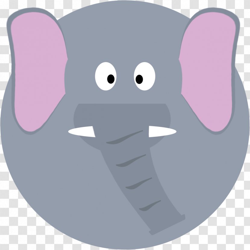 Indian Elephant African Cartoon Nose - Thought - Fictional Character Transparent PNG