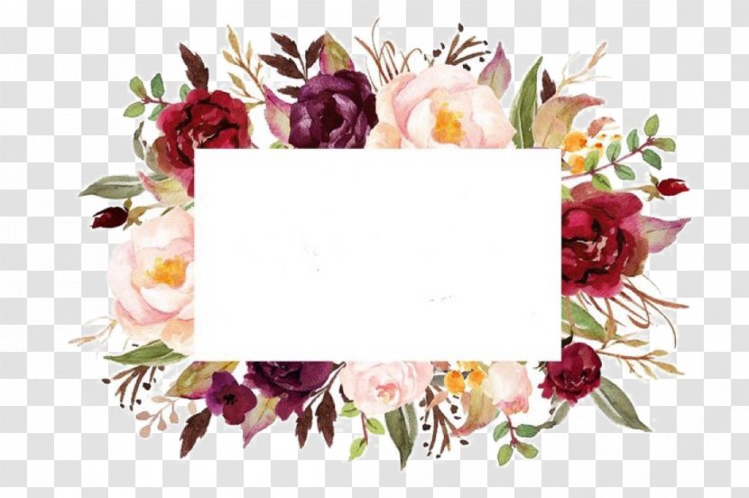 Flowers Wedding Invitation Watercolor - Interior Design - Rose Transparent PNG