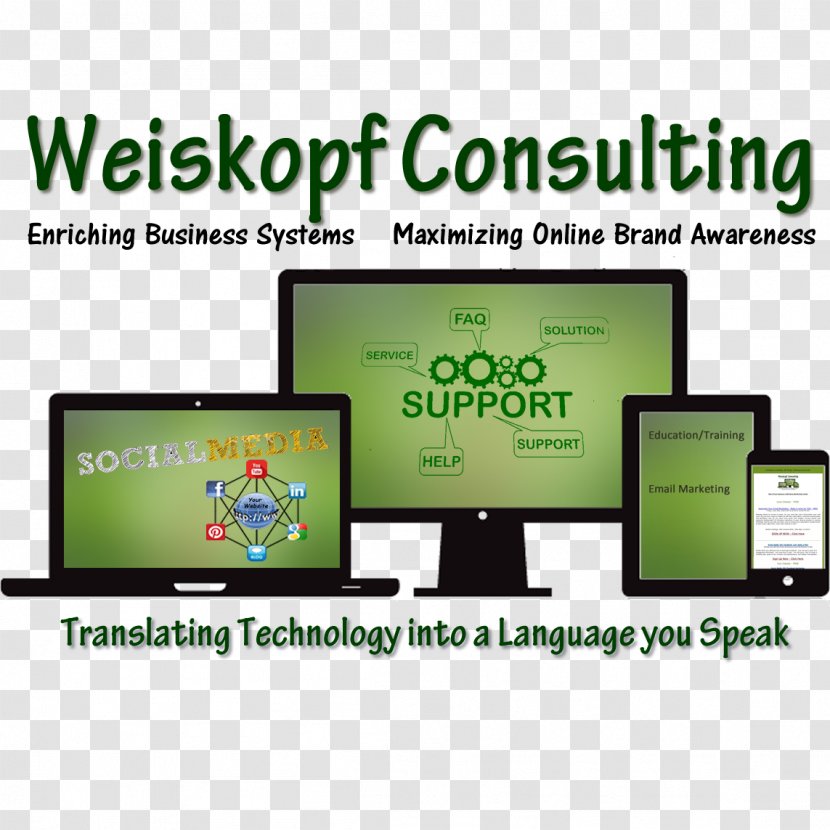 Digital Marketing Weiskopf Consulting, LLC Brand - Display Device Transparent PNG