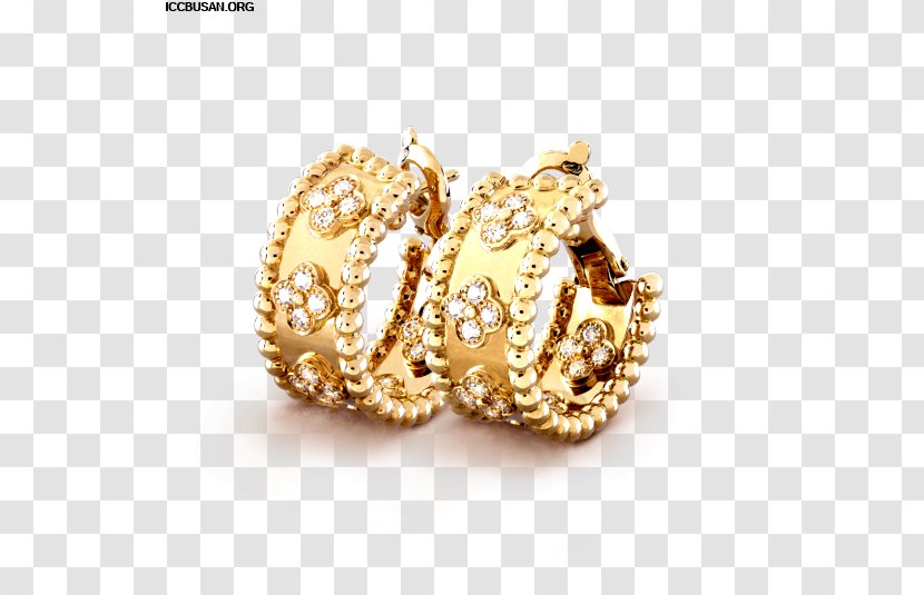 Earring Van Cleef & Arpels Colored Gold Jewellery - Ring Transparent PNG