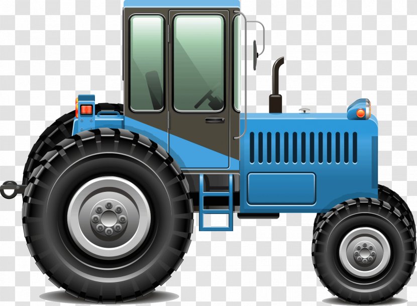 Tractor Excavator Vector Graphics Image - Cartoon Tractors Transparent PNG