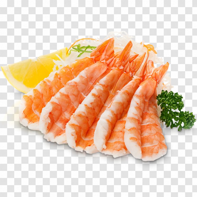 Sashimi Sushi Makizushi Caridea Sake - Animal Source Foods - Shrimps Transparent PNG