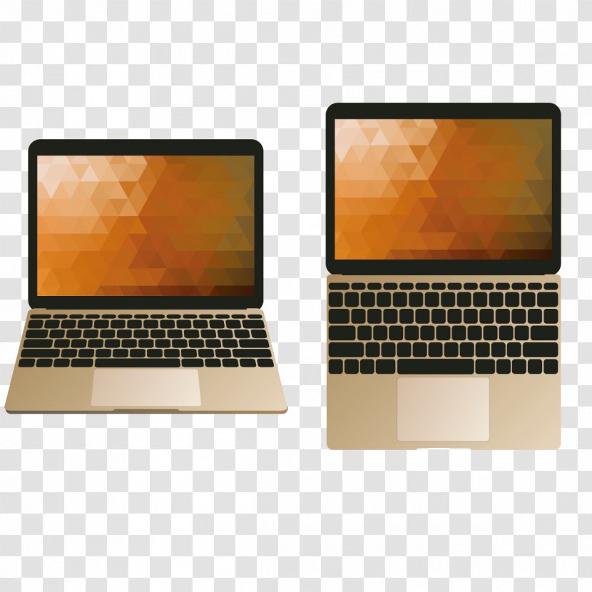 MacBook Air Netbook Laptop Pro - Ipad - Tyrant Gold Vector Notebook Transparent PNG