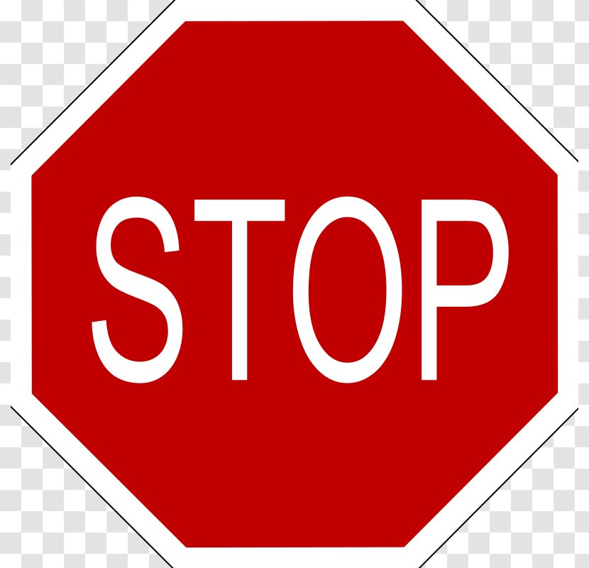 Stop Sign Traffic Free Content Clip Art - Text - Bicycle Vector Transparent PNG