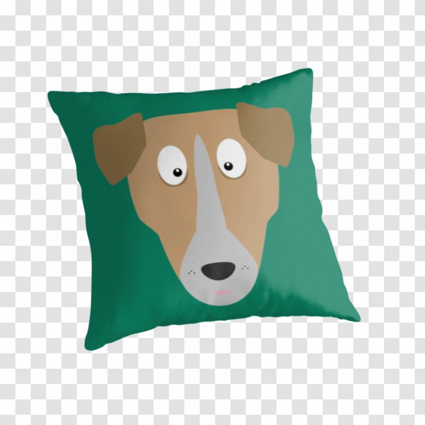 Throw Pillows Dog Textile Cushion Teal - Material - Cute Transparent PNG