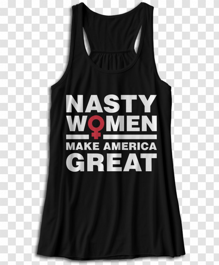 T-shirt Gilets Sleeveless Shirt - T - Nasty Woman Transparent PNG