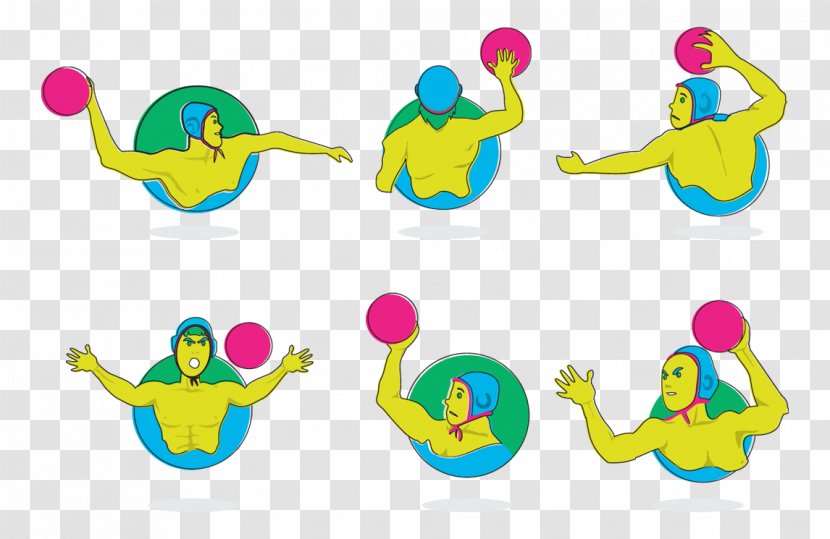 Euclidean Vector Illustration - Yellow - Creative Water Polo Transparent PNG